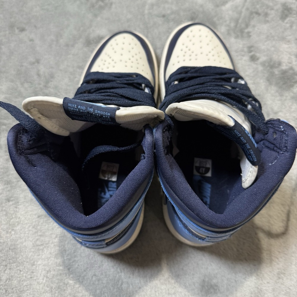 Nike Air Jordan 1 Retro High (GS) Obsidian UNC 575441-140 Size 4Y / 5.5W - Picture 9 of 14